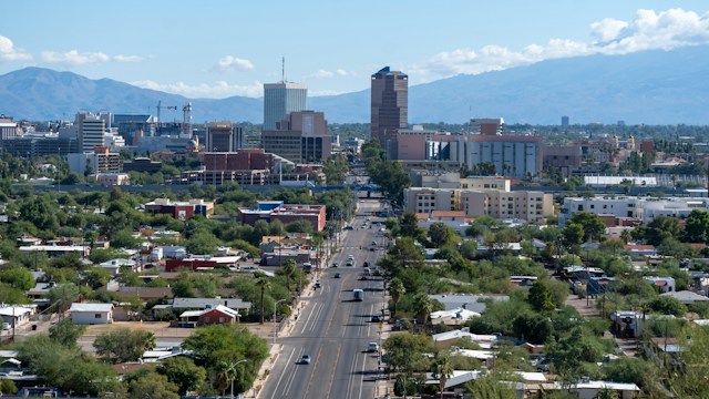 aerial view of tucson az
